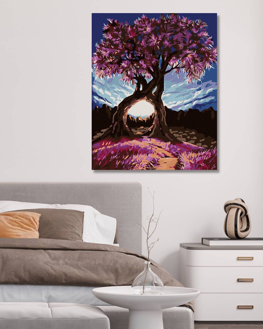 zuty Malování podle čísel - ROMANTICKÉ STROMY - Rozměr: 40x50 cm, Rámování: Varianta: vypnuté plátno na rám - obrázek 6