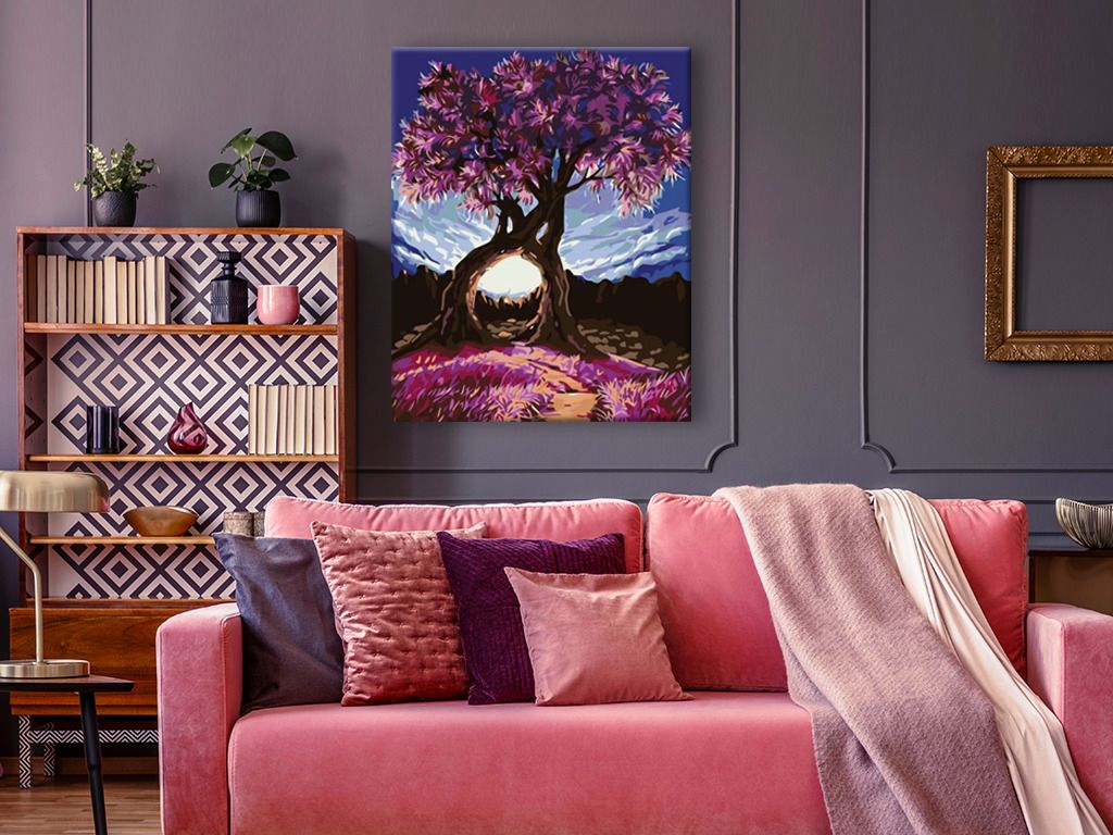 zuty Malování podle čísel - ROMANTICKÉ STROMY - Rozměr: 40x50 cm, Rámování: Varianta: vypnuté plátno na rám - obrázek 8