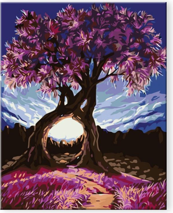 zuty Malování podle čísel - ROMANTICKÉ STROMY - Rozměr: 40x50 cm, Rámování: Varianta: vypnuté plátno na rám - obrázek 13