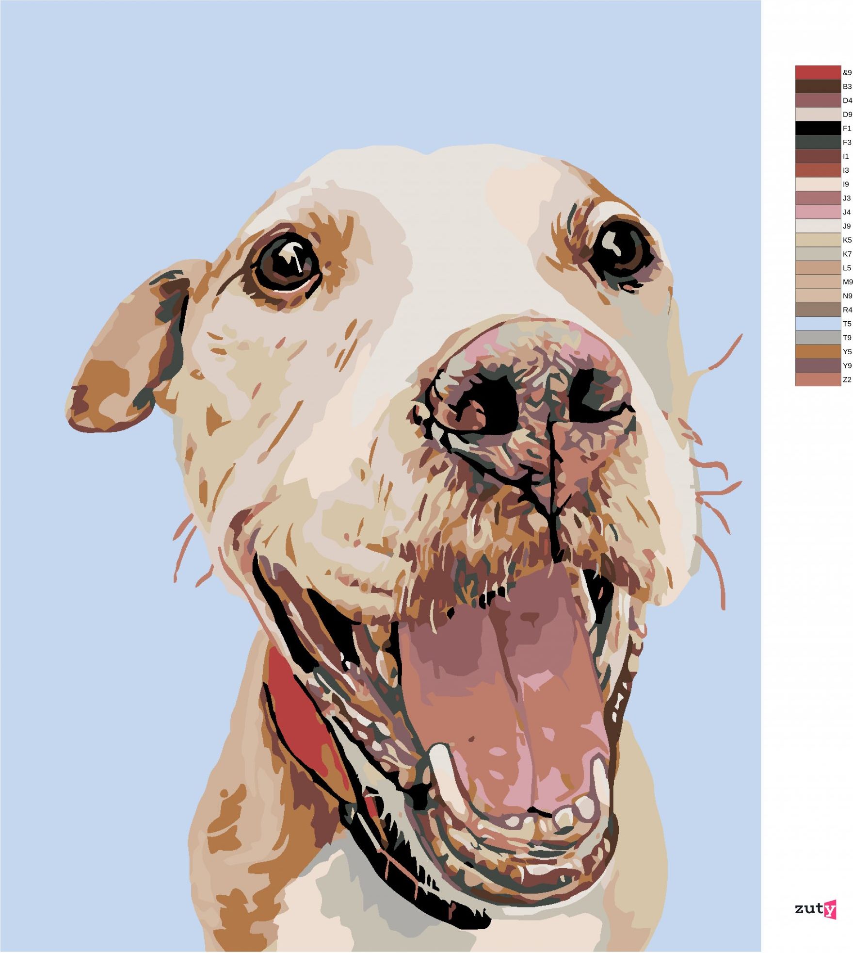 zuty Malování podle čísel - ŠŤASTNÝ HAFAN - Rozměr: 40x50 cm, Rámování: Varianta: bez rámu a bez vypnutí plátna - obrázek 14