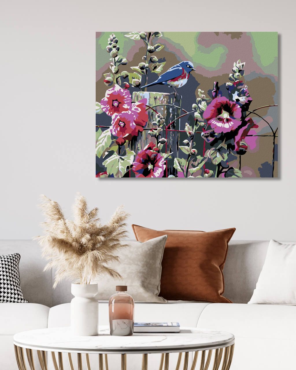 zuty Malování podle čísel - KVETOUCÍ IBIŠEK - Rozměr: 40x50 cm, Rámování: Varianta: vypnuté plátno na rám - obrázek 5