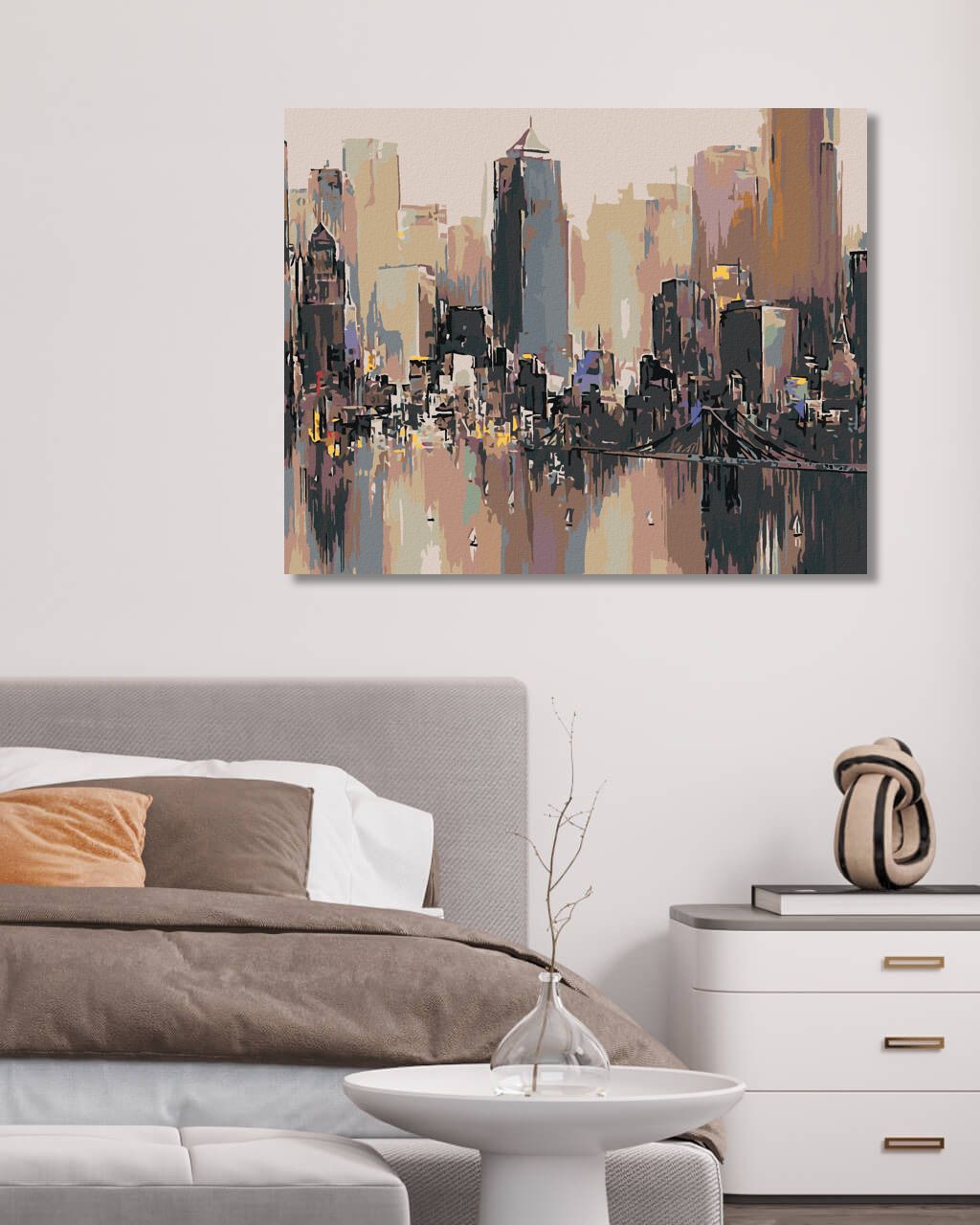 zuty Malování podle čísel - VĚŽÁKY VELKOMĚSTA - Rozměr: 40x50 cm, Rámování: Varianta: bez rámu a bez vypnutí plátna - obrázek 2