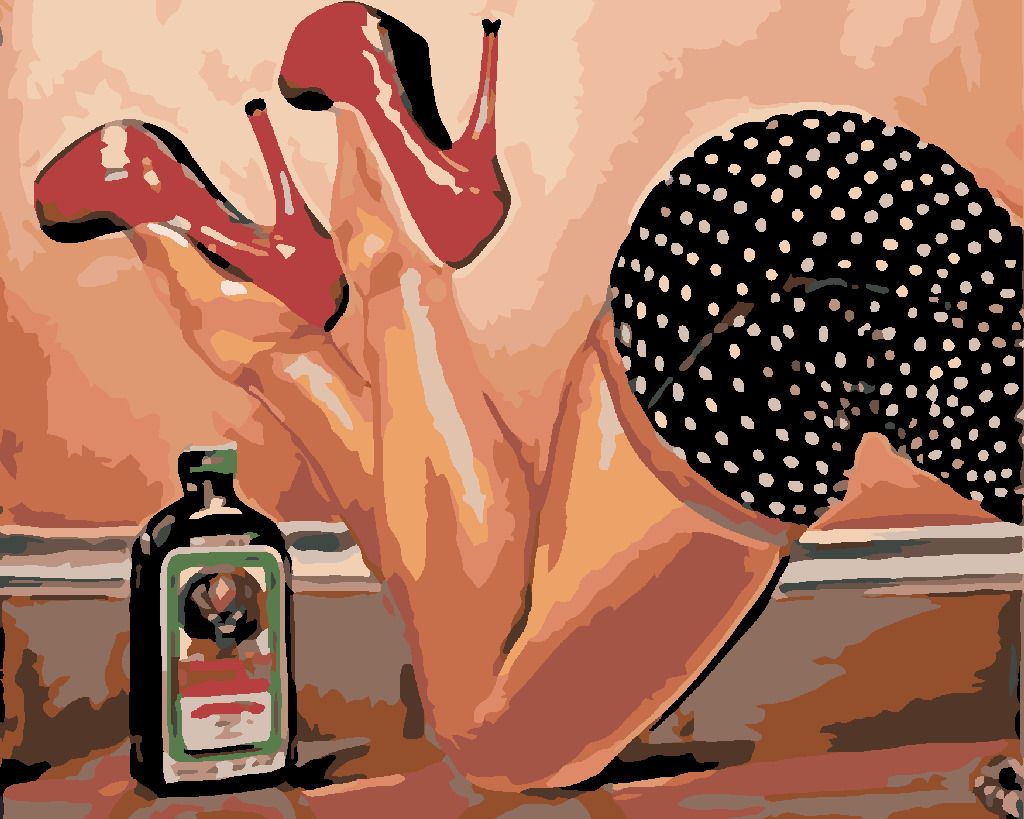 zuty Malování podle čísel - SVŮDNÉ NOHY A JAGER - Rozměr: 40x50 cm, Rámování: Varianta: vypnuté plátno na rám - obrázek 10