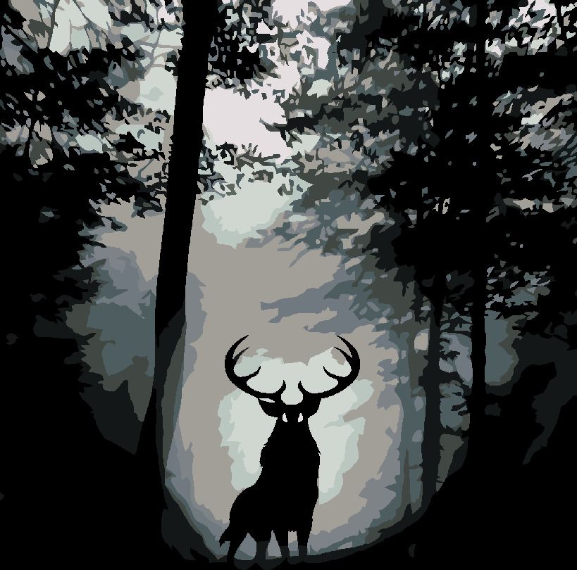 zuty Malování podle čísel - JELEN V TEMNÉM HVOZDU - Rozměr: 40x50 cm, Rámování: Varianta: vypnuté plátno na rám - obrázek 5