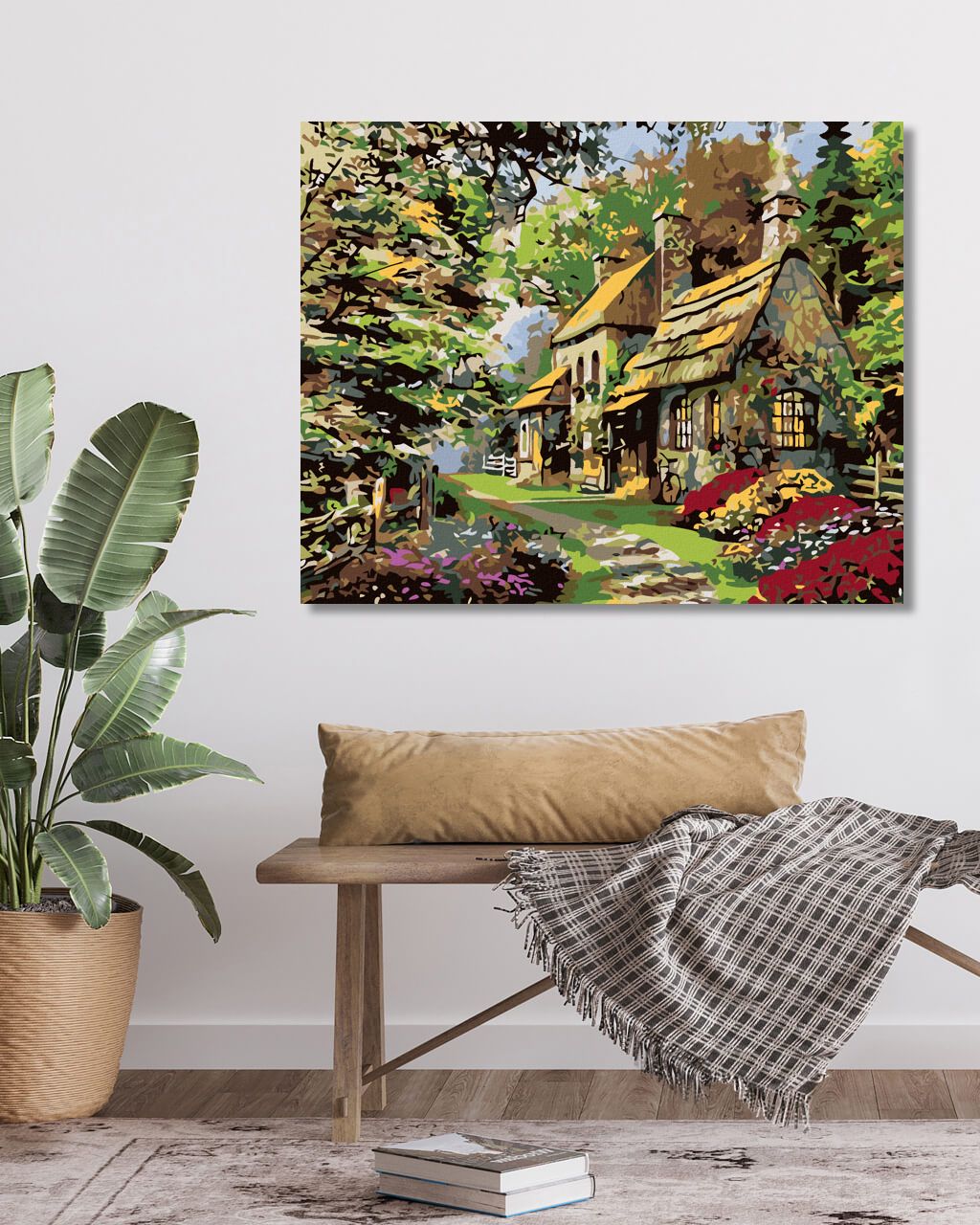 zuty Malování podle čísel - POHÁDKOVÁ CHALOUPKA - Rozměr: 40x50 cm, Rámování: Varianta: bez rámu a bez vypnutí plátna - obrázek 15
