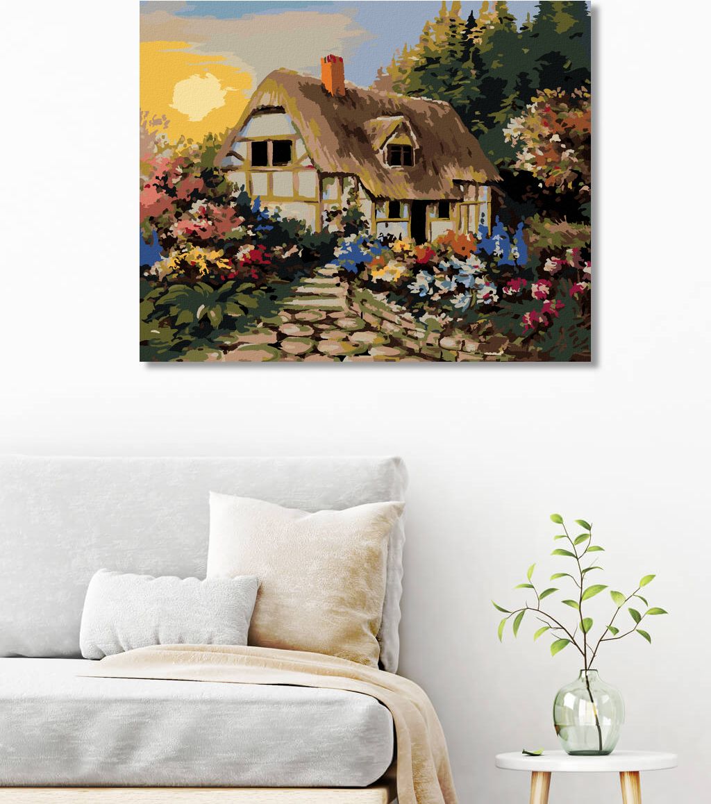 zuty Malování podle čísel - POHÁDKOVÁ CHALOUPKA - Rozměr: 40x50 cm, Rámování: Varianta: bez rámu a bez vypnutí plátna - obrázek 19