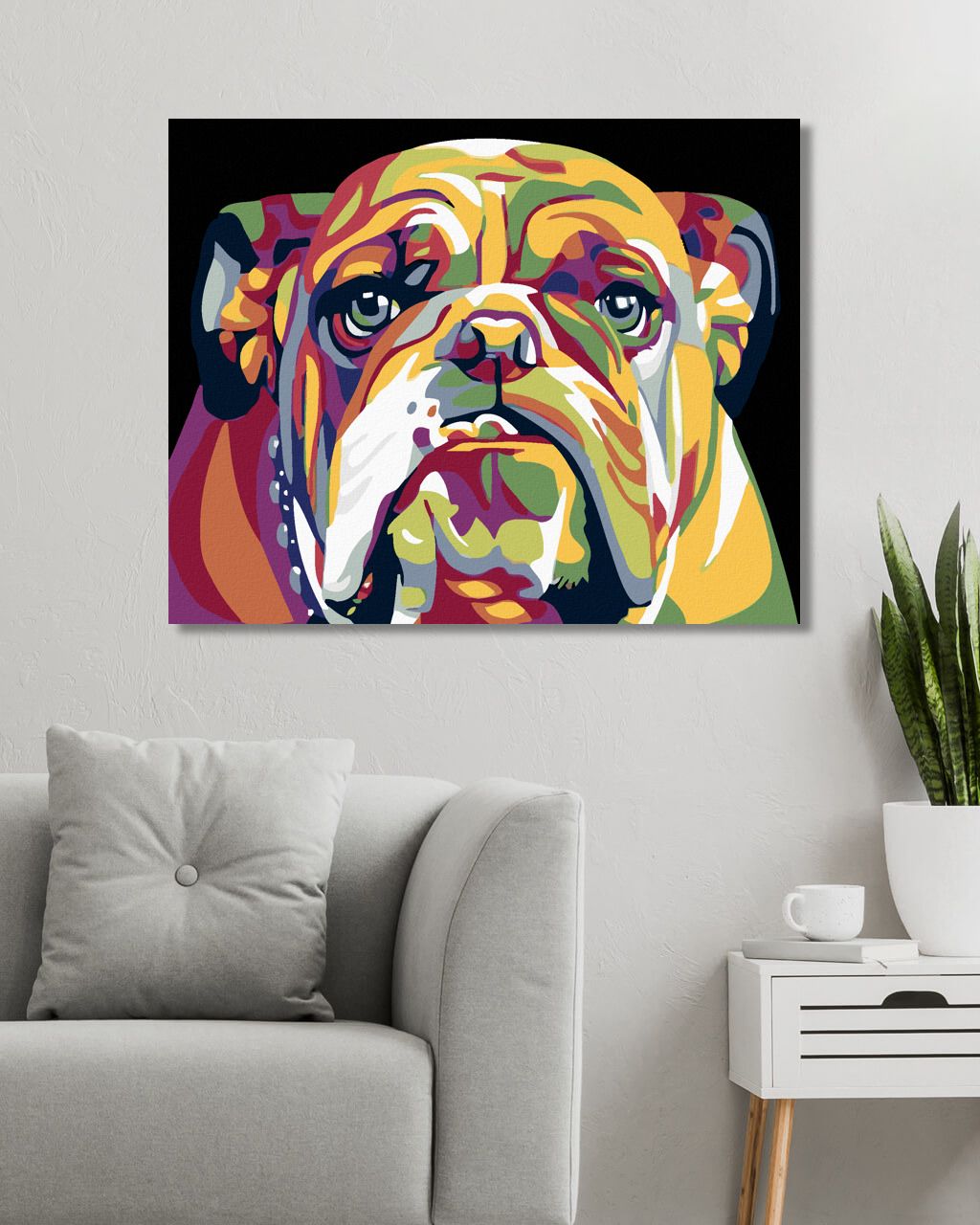 zuty Malování podle čísel - BULDOG - Rozměr: 40x50 cm, Rámování: Varianta: vypnuté plátno na rám - obrázek 9