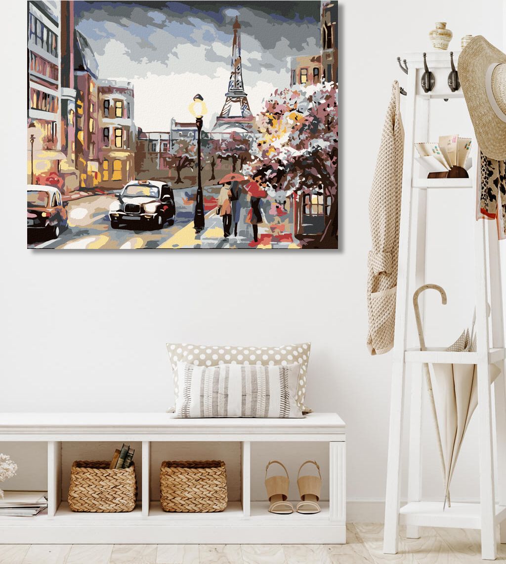 zuty Malování podle čísel - PAŘÍŽ A LIDÉ NA ULICI - Rozměr: 40x50 cm, Rámování: Varianta: vypnuté plátno na rám - obrázek 8