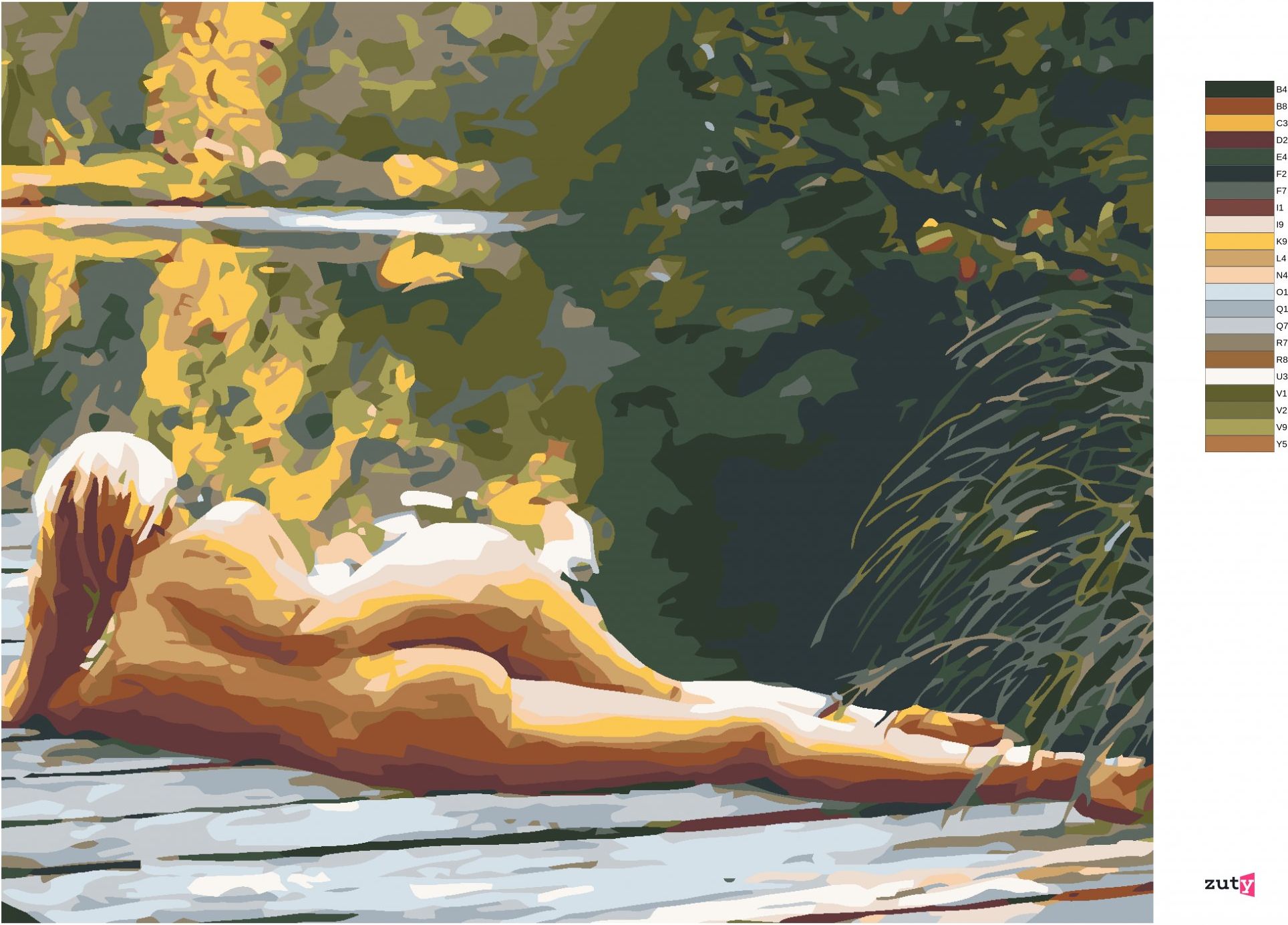 zuty Malování podle čísel - NA MOLU - Rozměr: 40x50 cm, Rámování: Varianta: vypnuté plátno na rám - obrázek 6