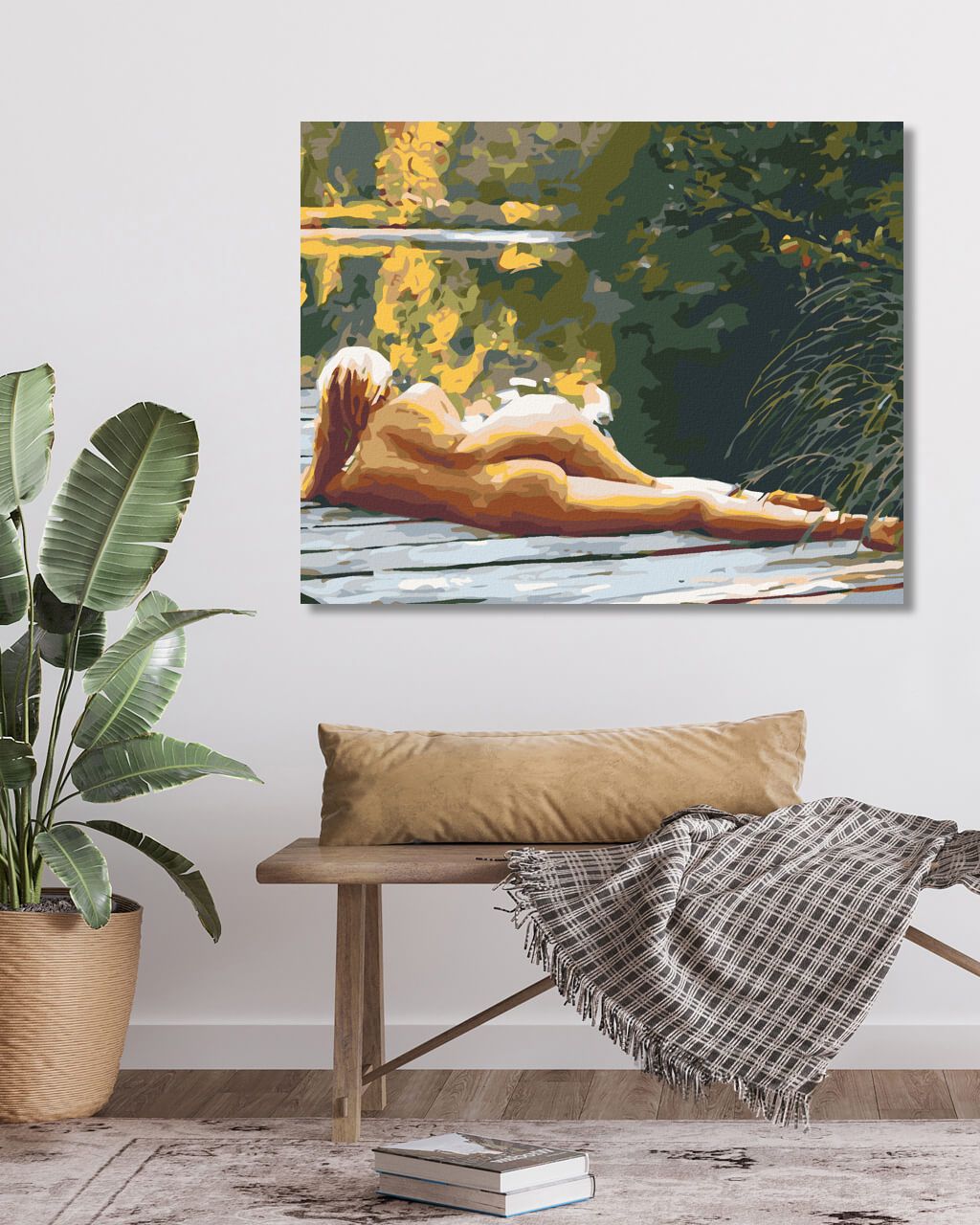 zuty Malování podle čísel - NA MOLU - Rozměr: 40x50 cm, Rámování: Varianta: vypnuté plátno na rám - obrázek 7