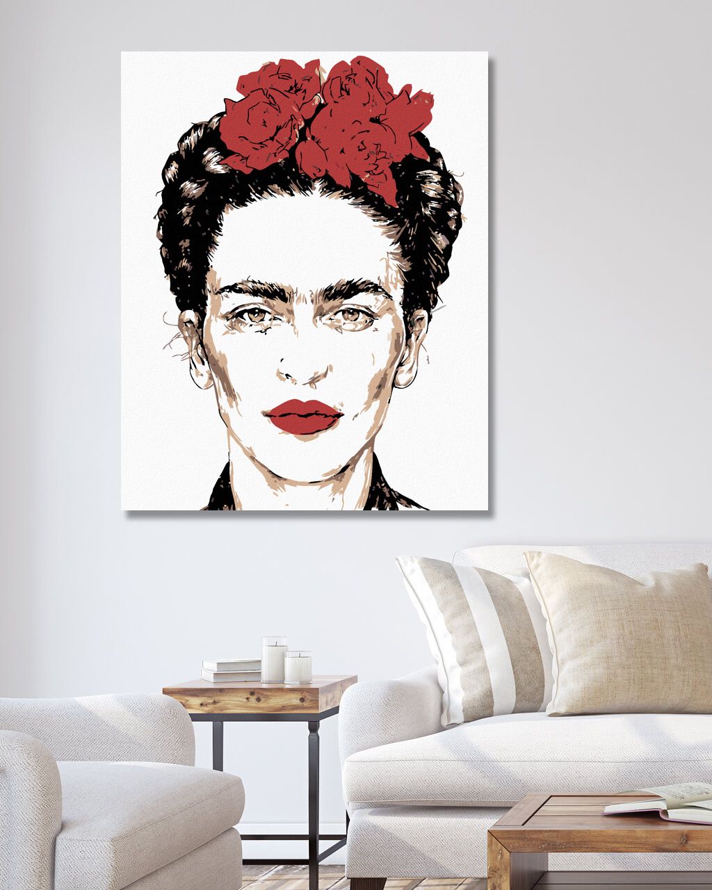 zuty Malování podle čísel - FRIDA KAHLO - Rozměr: 40x50 cm, Rámování: Varianta: vypnuté plátno na rám - obrázek 6