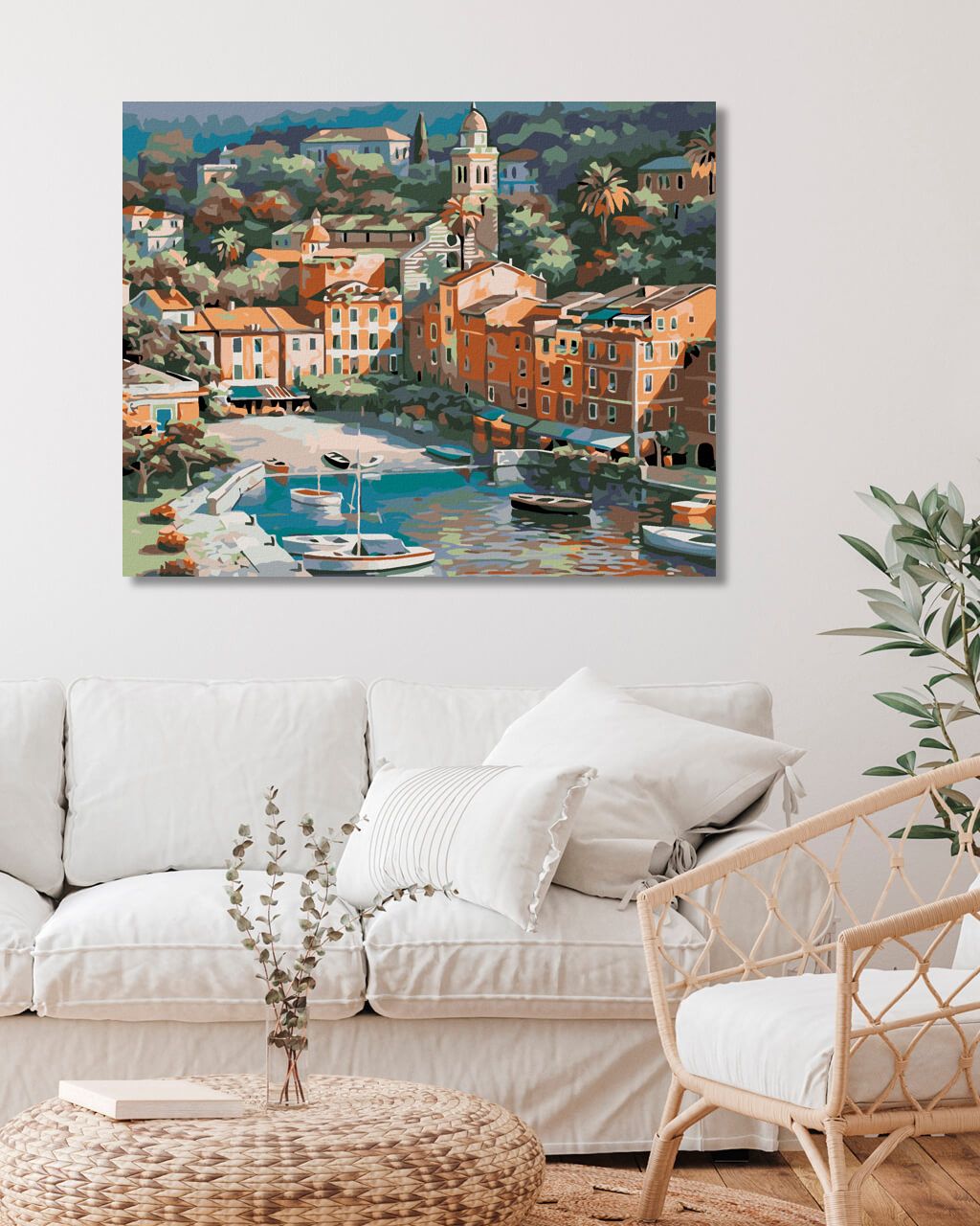 zuty Malování podle čísel - MALÉ ITALSKÉ MĚSTEČKO - Rozměr: 40x50 cm, Rámování: Varianta: bez rámu a bez vypnutí plátna - obrázek 9