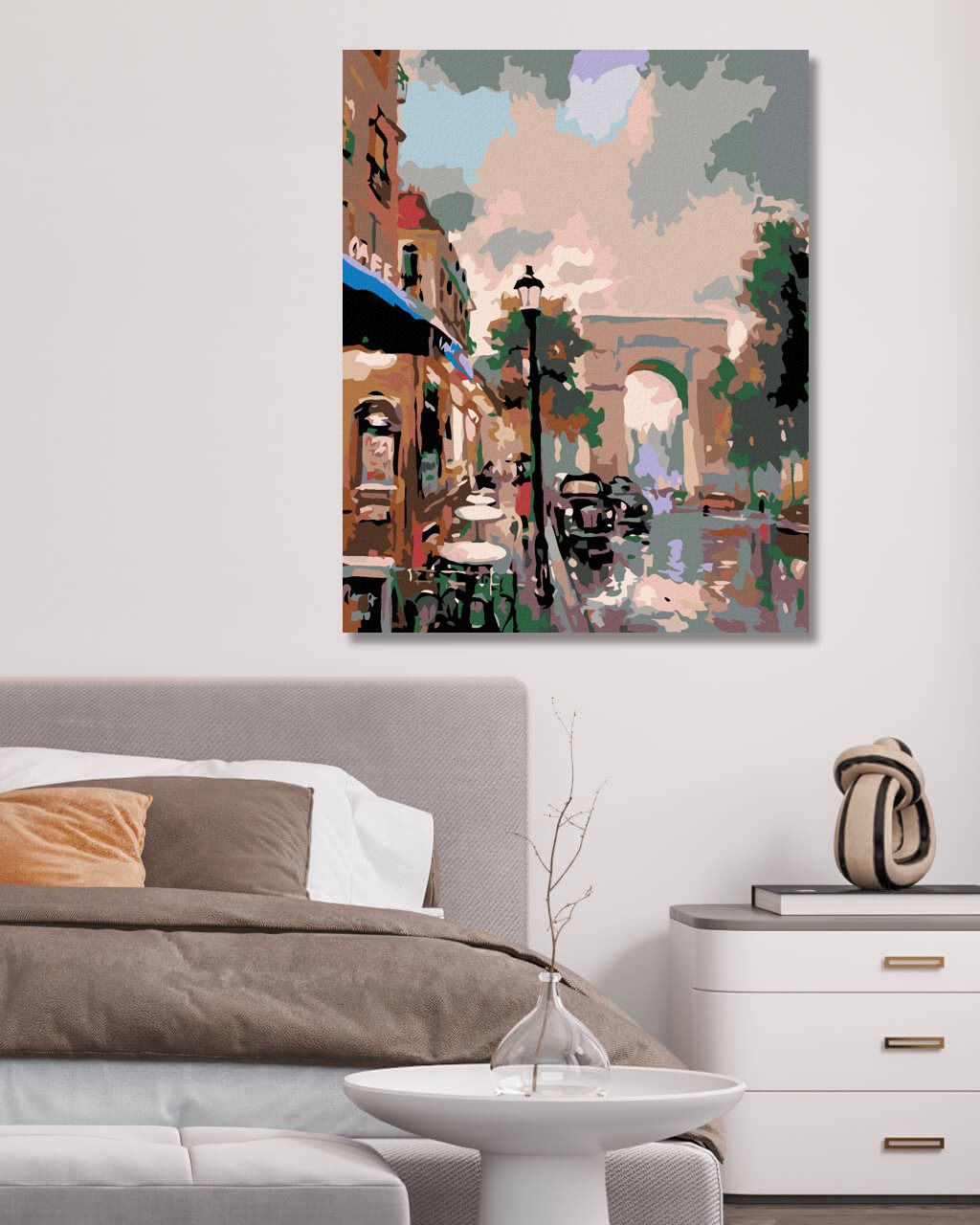 zuty Malování podle čísel - OBLOUK V MĚSTEČKU - Rozměr: 40x50 cm, Rámování: Varianta: bez rámu a bez vypnutí plátna - obrázek 7
