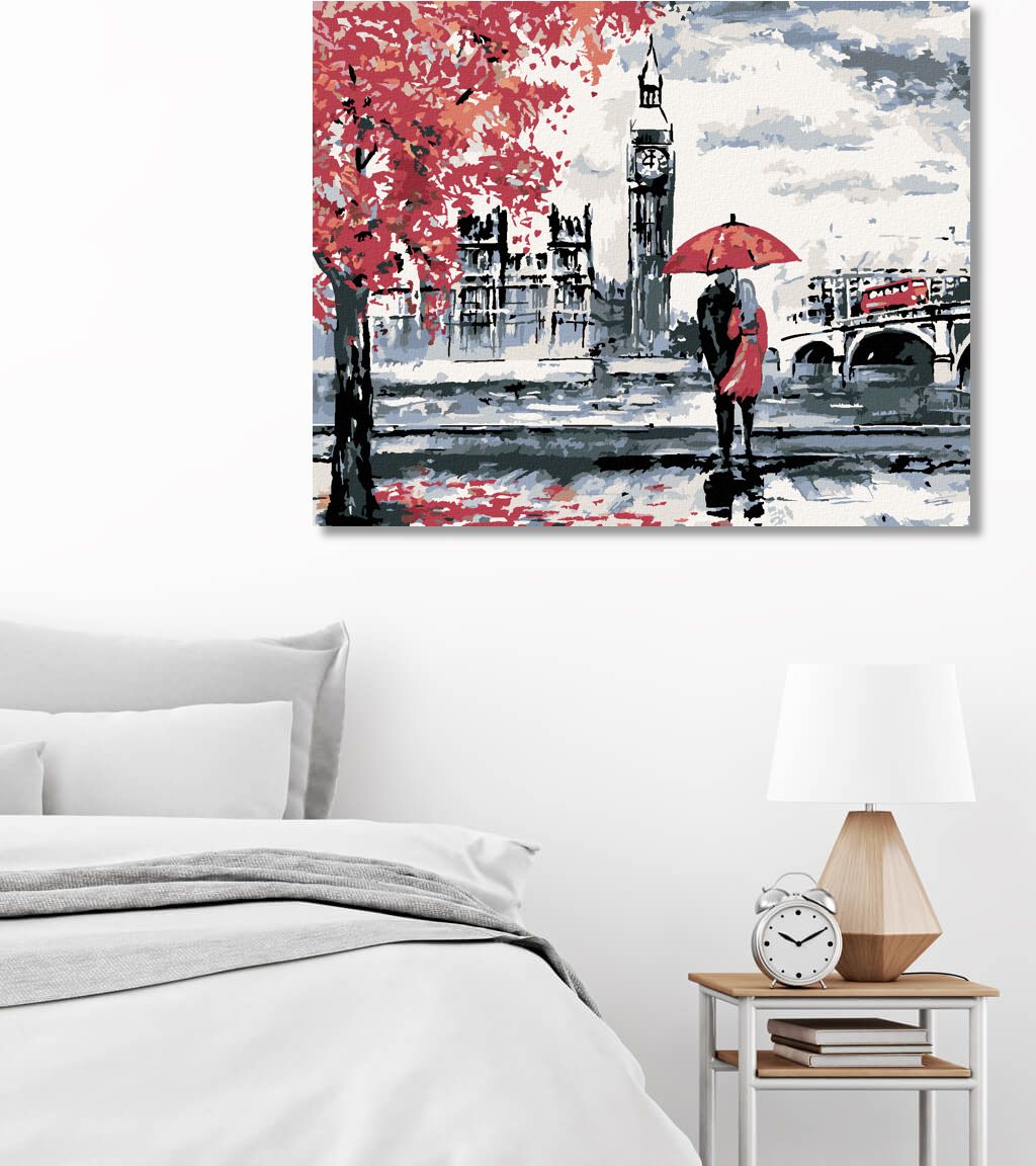 zuty Malování podle čísel - MILENCI A BIG BEN - Rozměr: 40x50 cm, Rámování: Varianta: vypnuté plátno na rám - obrázek 8