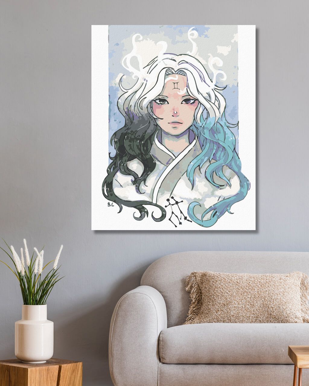 zuty Malování podle čísel - ŽENA BLÍŽENEC - Rozměr: 40x50 cm, Rámování: Varianta: vypnuté plátno na rám - obrázek 8
