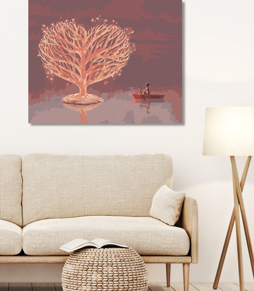 zuty Malování podle čísel - SRDCE Z VĚTVÍ - Rozměr: 40x50 cm, Rámování: Varianta: vypnuté plátno na rám - obrázek 10
