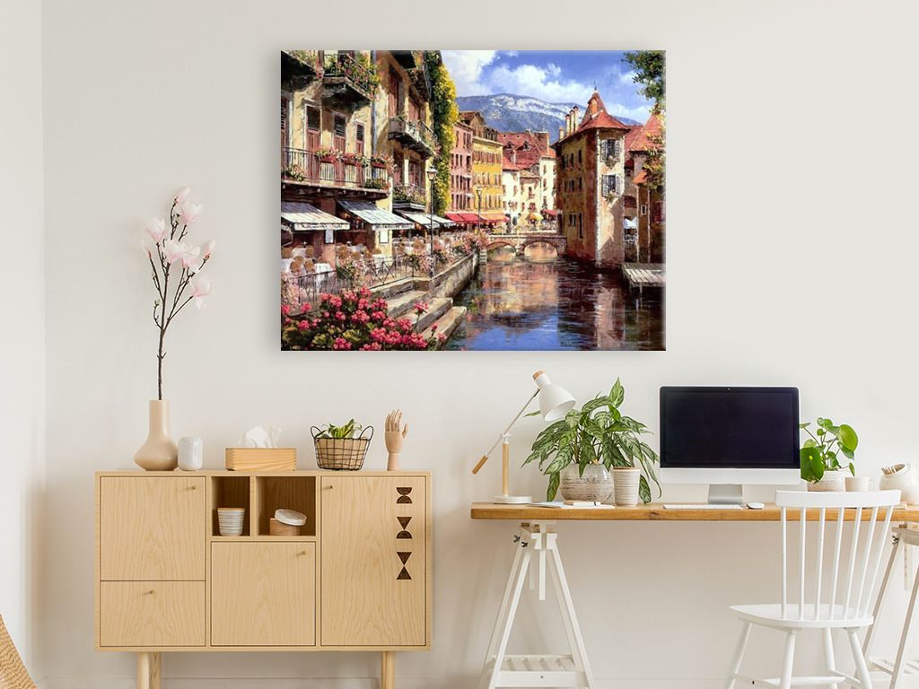 zuty Malování podle čísel - MĚSTO NA ŘECE - Rozměr: 40x50 cm, Rámování: Varianta: vypnuté plátno na rám - obrázek 15