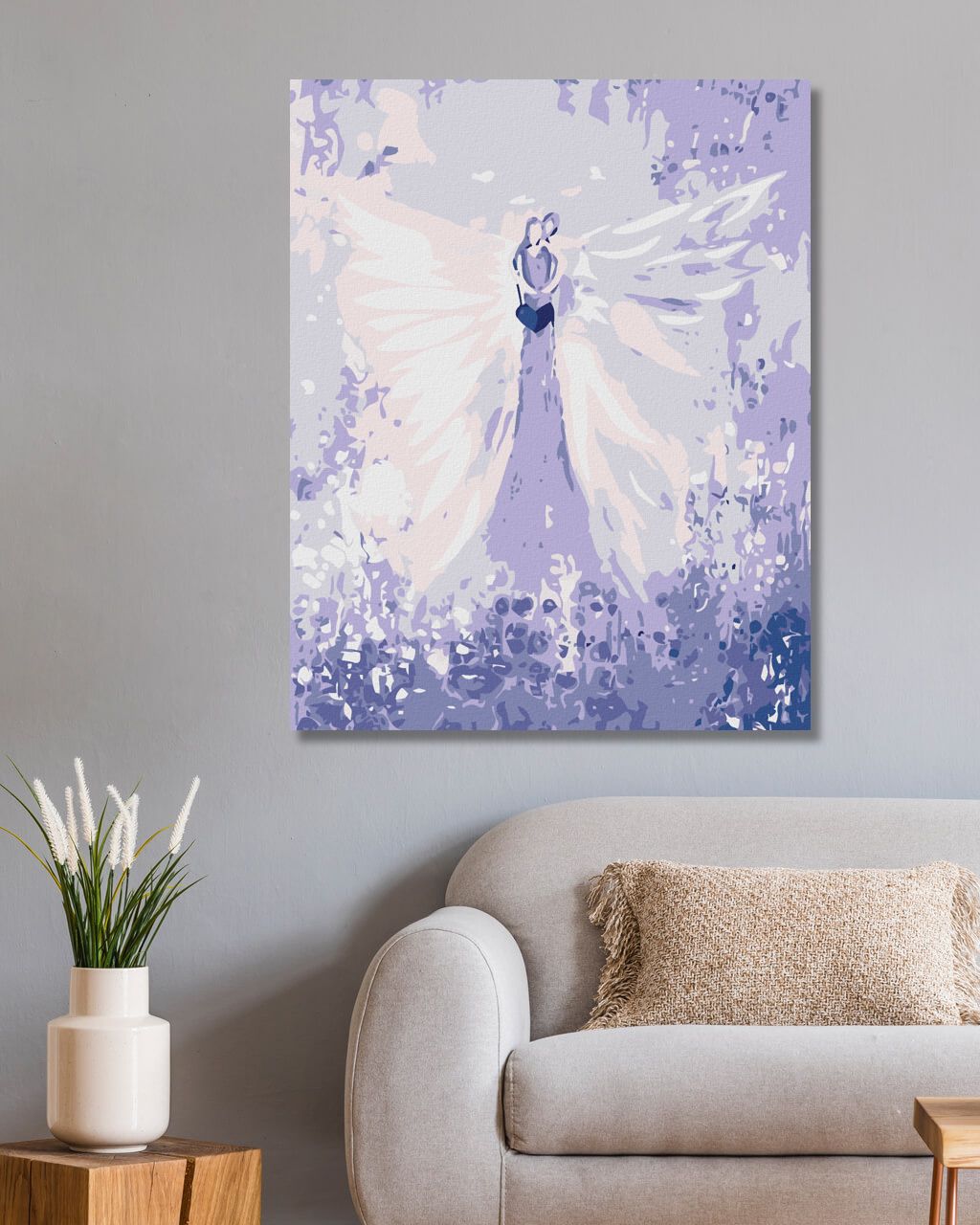 zuty Malování podle čísel - ANDĚLÉ OD LENKY - EMBRACE ANGEL - Rozměr: 40x50 cm, Rámování: Varianta: vypnuté plátno na rám - obrázek 15