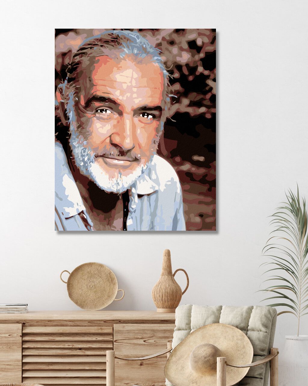 zuty Malování podle čísel - SEAN CONNERY - Rozměr: 40x50 cm, Rámování: Varianta: bez rámu a bez vypnutí plátna - obrázek 4