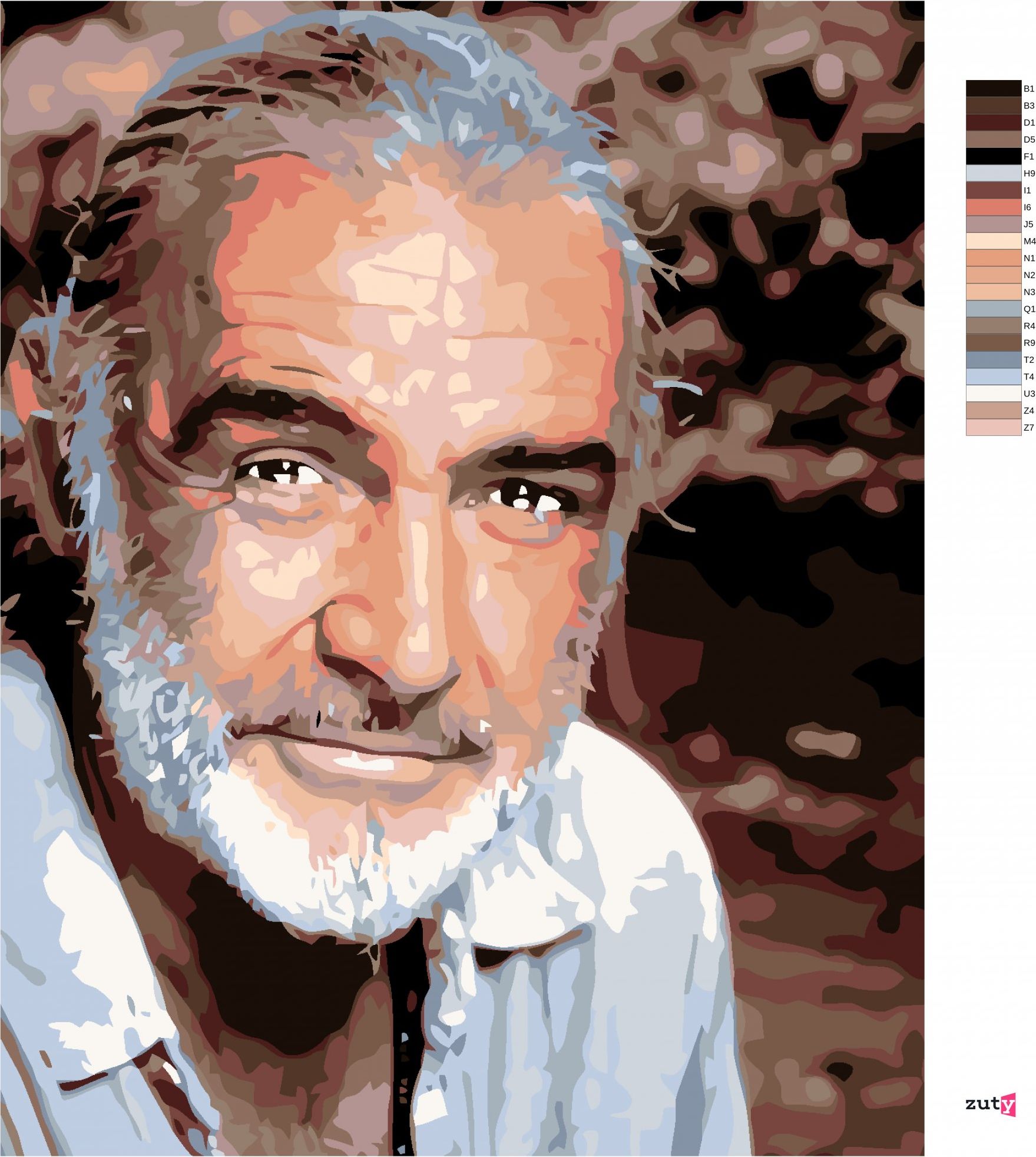 zuty Malování podle čísel - SEAN CONNERY - Rozměr: 40x50 cm, Rámování: Varianta: bez rámu a bez vypnutí plátna - obrázek 6