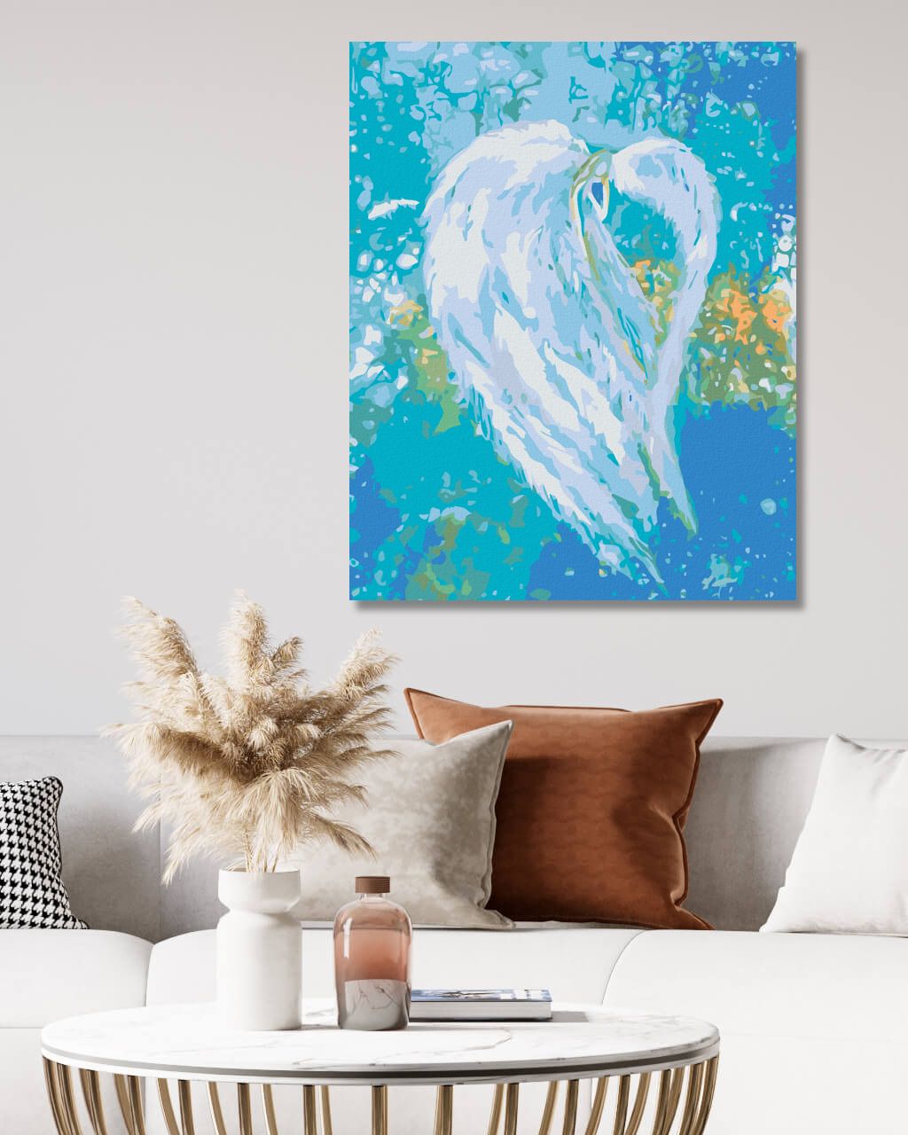 zuty Malování podle čísel - ANDĚLÉ OD LENKY - FREEDOM ANGEL - Rozměr: 40x50 cm, Rámování: Varianta: bez rámu a bez vypnutí plátna - obrázek 4