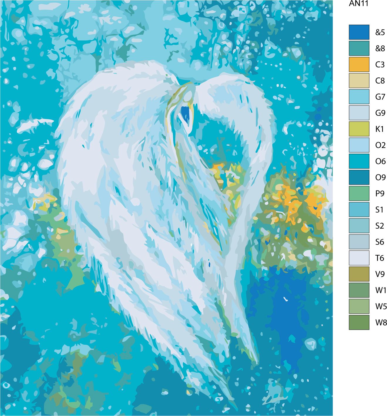 zuty Malování podle čísel - ANDĚLÉ OD LENKY - FREEDOM ANGEL - Rozměr: 40x50 cm, Rámování: Varianta: bez rámu a bez vypnutí plátna - obrázek 15