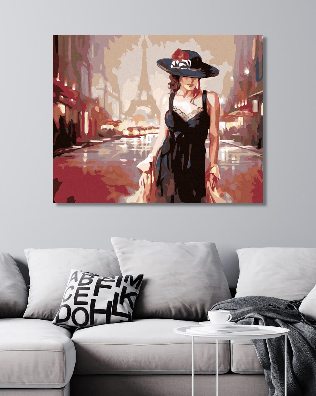 zuty Malování podle čísel - ŽENA V PAŘÍŽI - Rozměr: 40x50 cm, Rámování: Varianta: bez rámu a bez vypnutí plátna - obrázek 7
