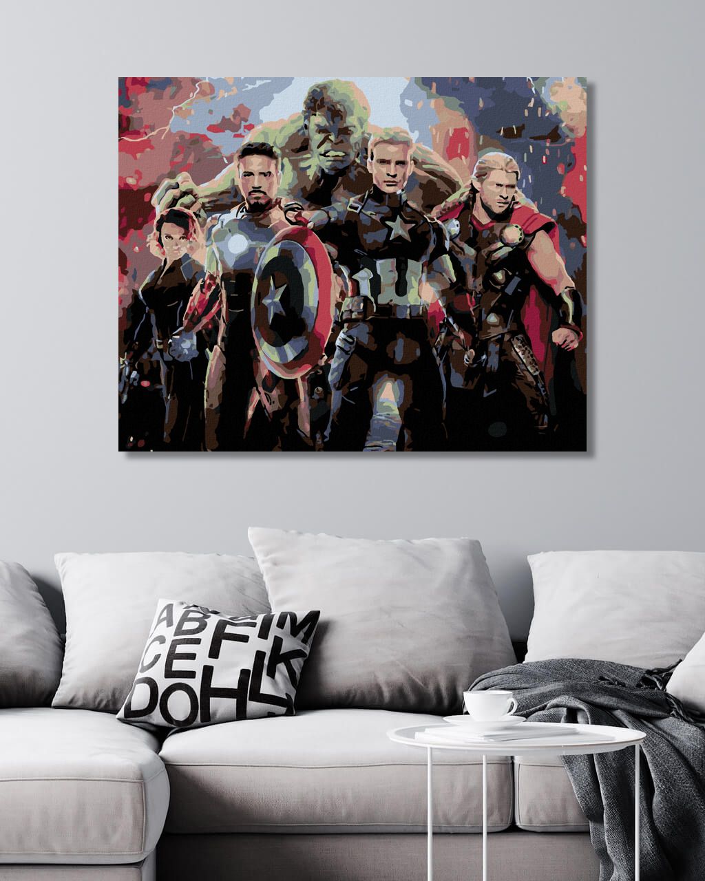 zuty Malování podle čísel - AVENGERS ENDGAME - Rozměr: 40x50 cm, Rámování: Varianta: vypnuté plátno na rám - obrázek 10