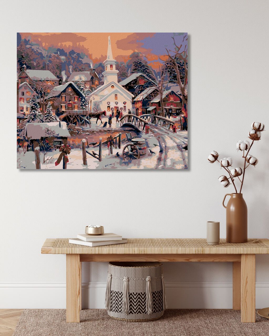 zuty Malování podle čísel - BÍLÝ KOSTEL - Rozměr: 40x50 cm, Rámování: Varianta: vypnuté plátno na rám - obrázek 8
