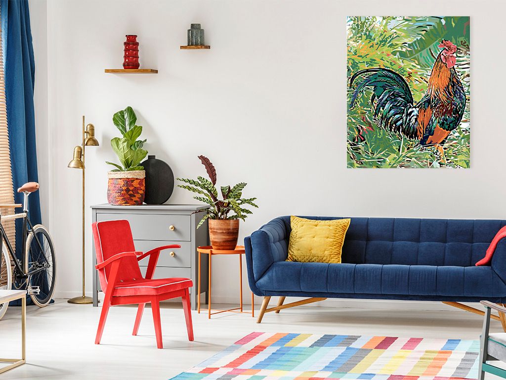 zuty Malování podle čísel - KOHOUT V TRÁVĚ - Rozměr: 40x50 cm, Rámování: Varianta: bez rámu a bez vypnutí plátna - obrázek 11