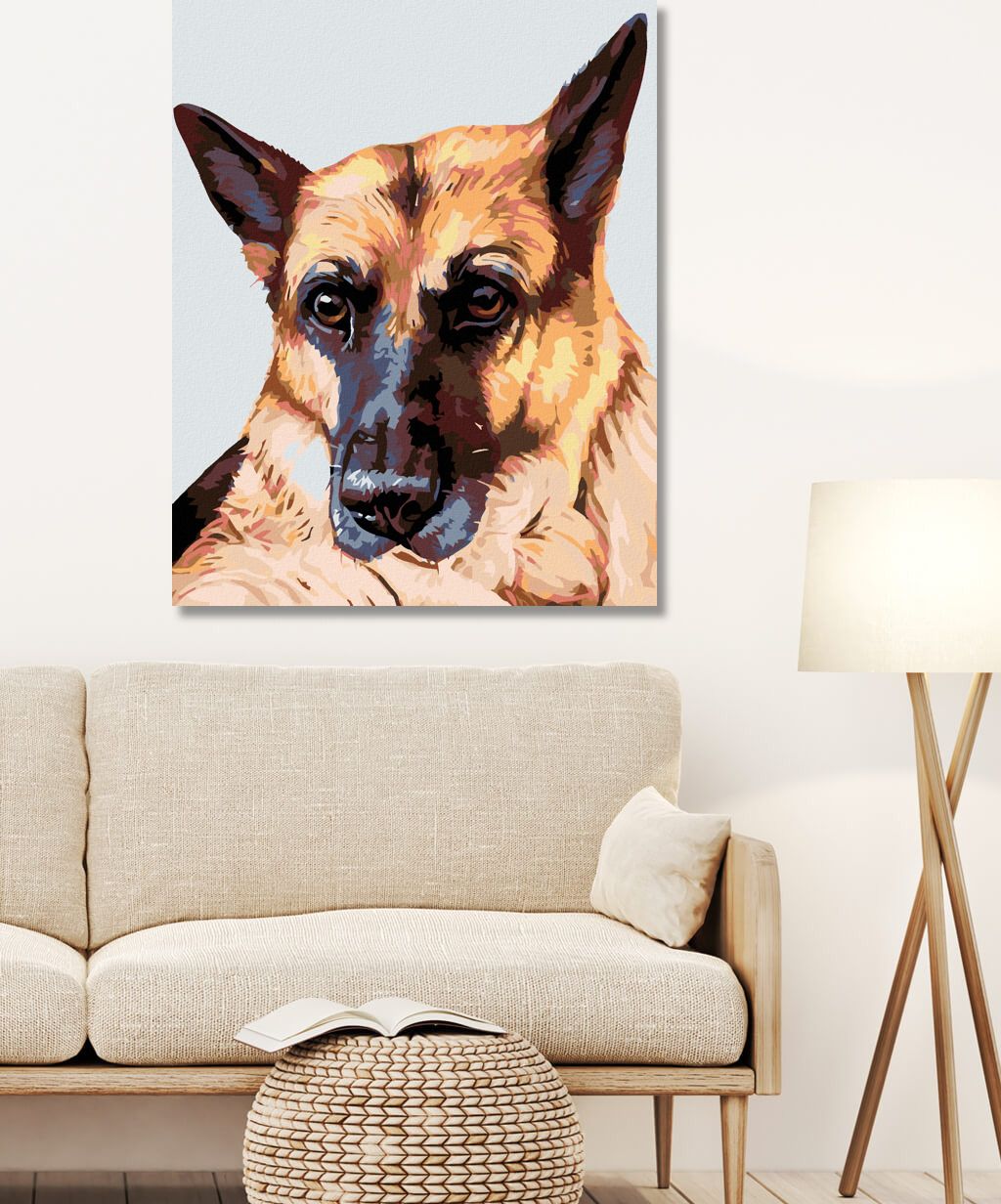 zuty Malování podle čísel - VLČÁK - Rozměr: 40x50 cm, Rámování: Varianta: bez rámu a bez vypnutí plátna - obrázek 6