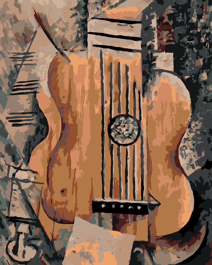 zuty Malování podle čísel - HUDEBNÍ - Rozměr: 40x50 cm, Rámování: Varianta: vypnuté plátno na rám - obrázek 3