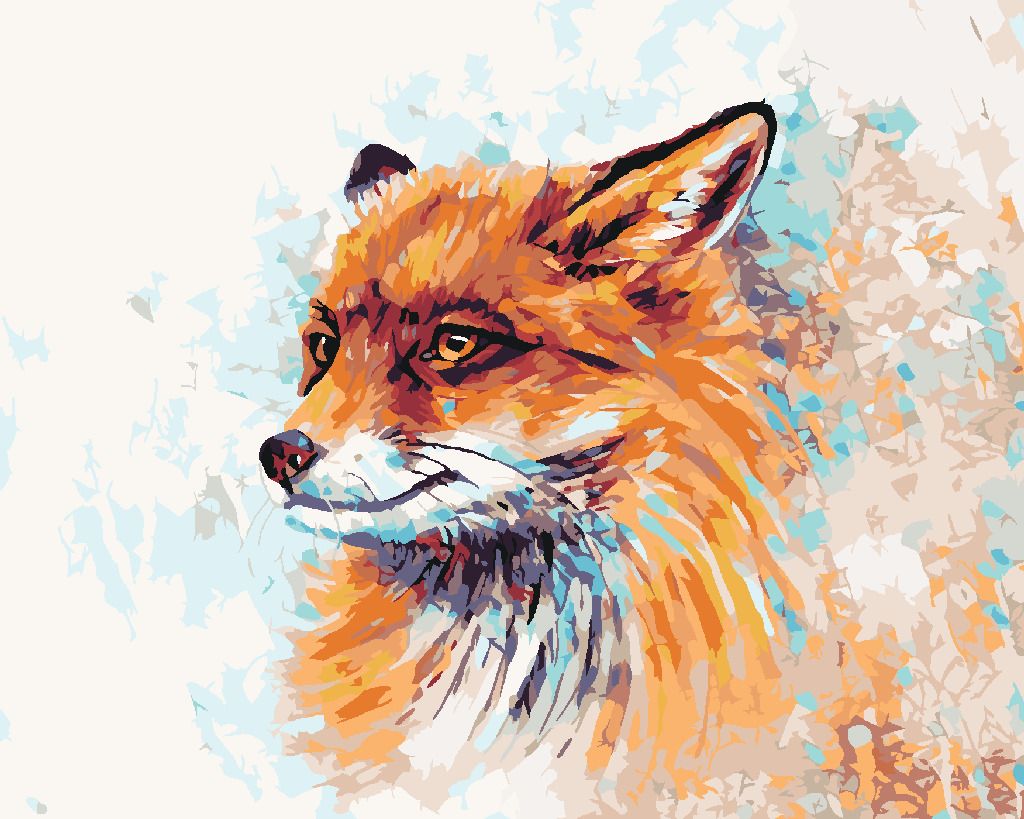 zuty Malování podle čísel - BAREVNÁ LIŠKA - Rozměr: 40x50 cm, Rámování: Varianta: vypnuté plátno na rám - obrázek 5