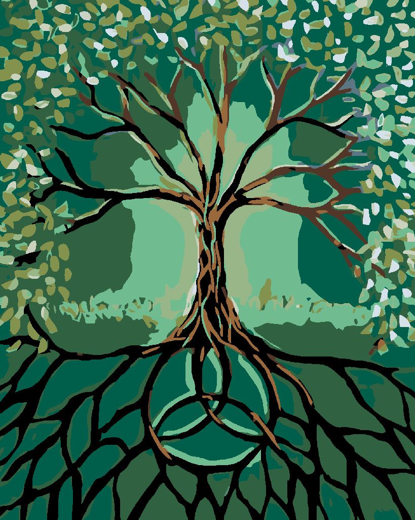 zuty Malování podle čísel - STROM S KOŘENY - Rozměr: 40x50 cm, Rámování: Varianta: bez rámu a bez vypnutí plátna - obrázek 7