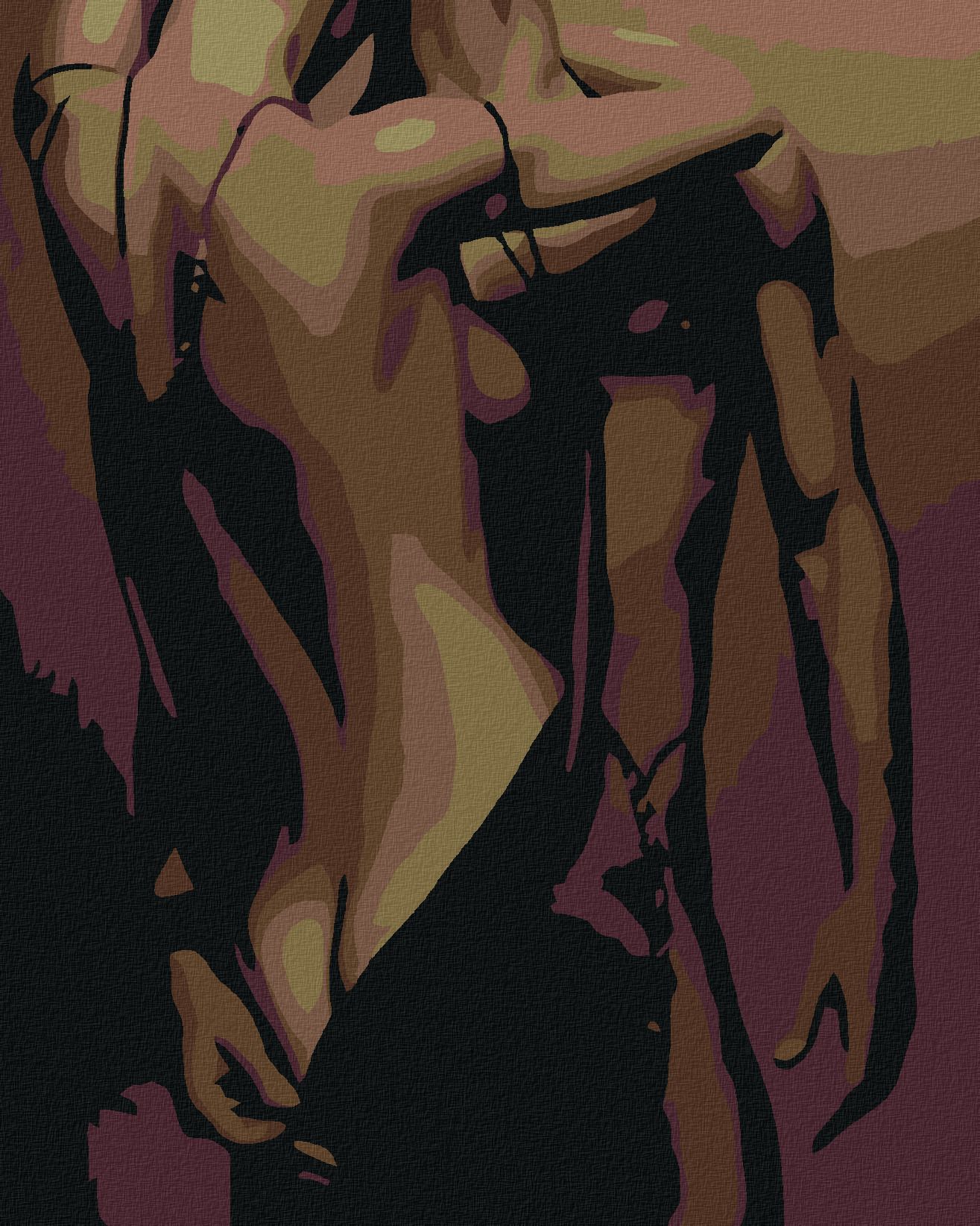 zuty Malování podle čísel - 50 ODSTÍNŮ - Rozměr: 40x50 cm, Rámování: Varianta: bez rámu a bez vypnutí plátna - obrázek 1