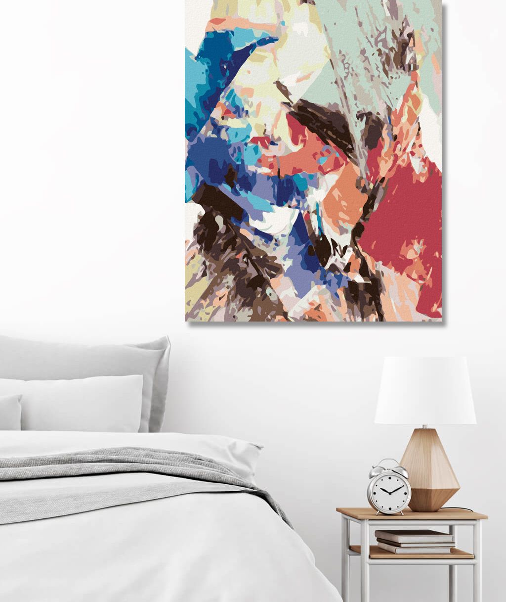 zuty Malování podle čísel - BAREVNÁ ABSTRAKCE - Rozměr: 40x50 cm, Rámování: Varianta: bez rámu a bez vypnutí plátna - obrázek 7