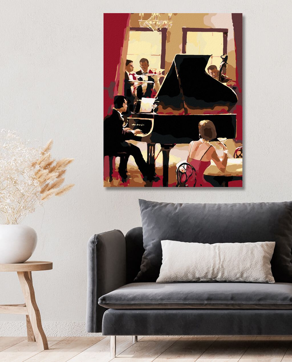zuty Malování podle čísel - KLAVÍRISTA - Rozměr: 40x50 cm, Rámování: Varianta: vypnuté plátno na rám - obrázek 2