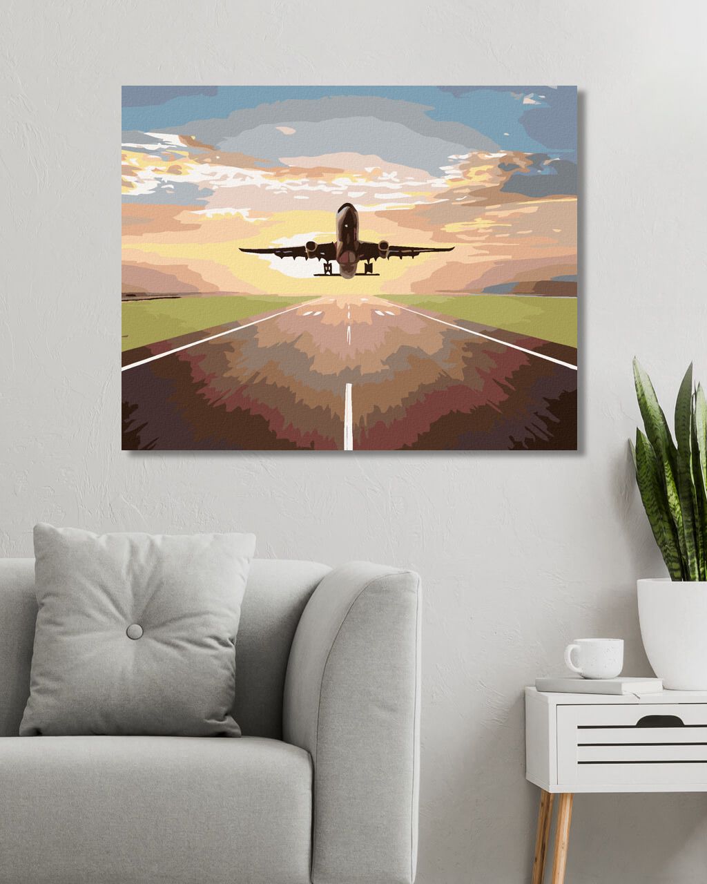 zuty Malování podle čísel - LETÍME - Rozměr: 40x50 cm, Rámování: Varianta: bez rámu a bez vypnutí plátna - obrázek 8