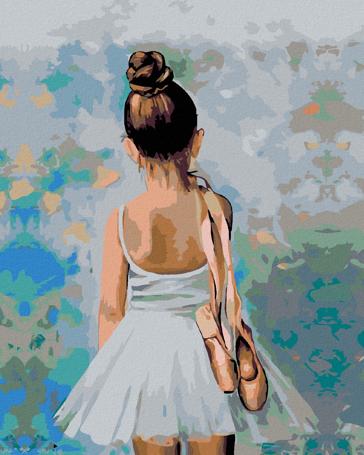 zuty Malování podle čísel - MALÁ BALETKA - Rozměr: 40x50 cm, Rámování: Varianta: bez rámu a bez vypnutí plátna - obrázek 1
