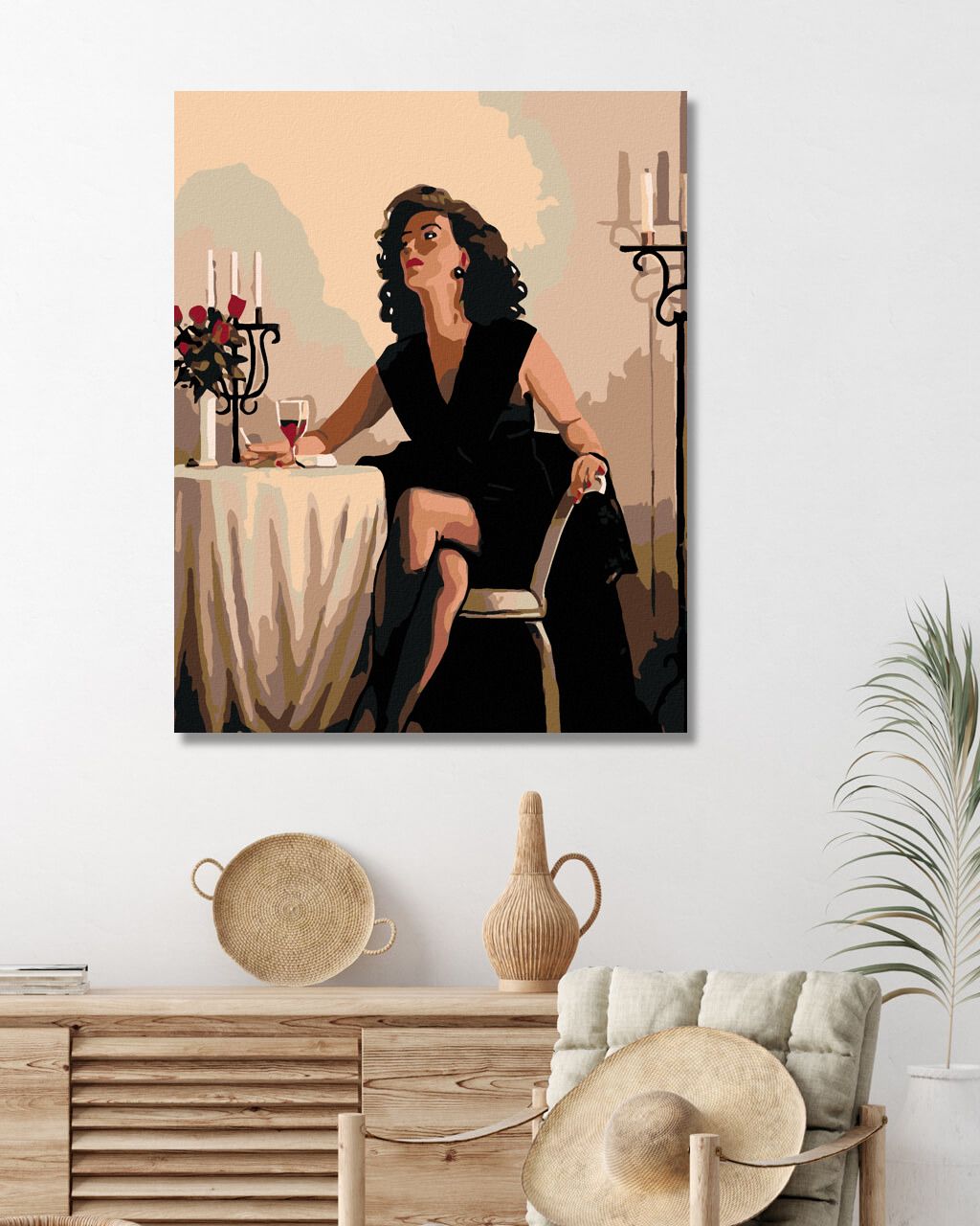 zuty Malování podle čísel - ČEKÁNÍ PŘED VEČEŘÍ - Rozměr: 40x50 cm, Rámování: Varianta: vypnuté plátno na rám - obrázek 10