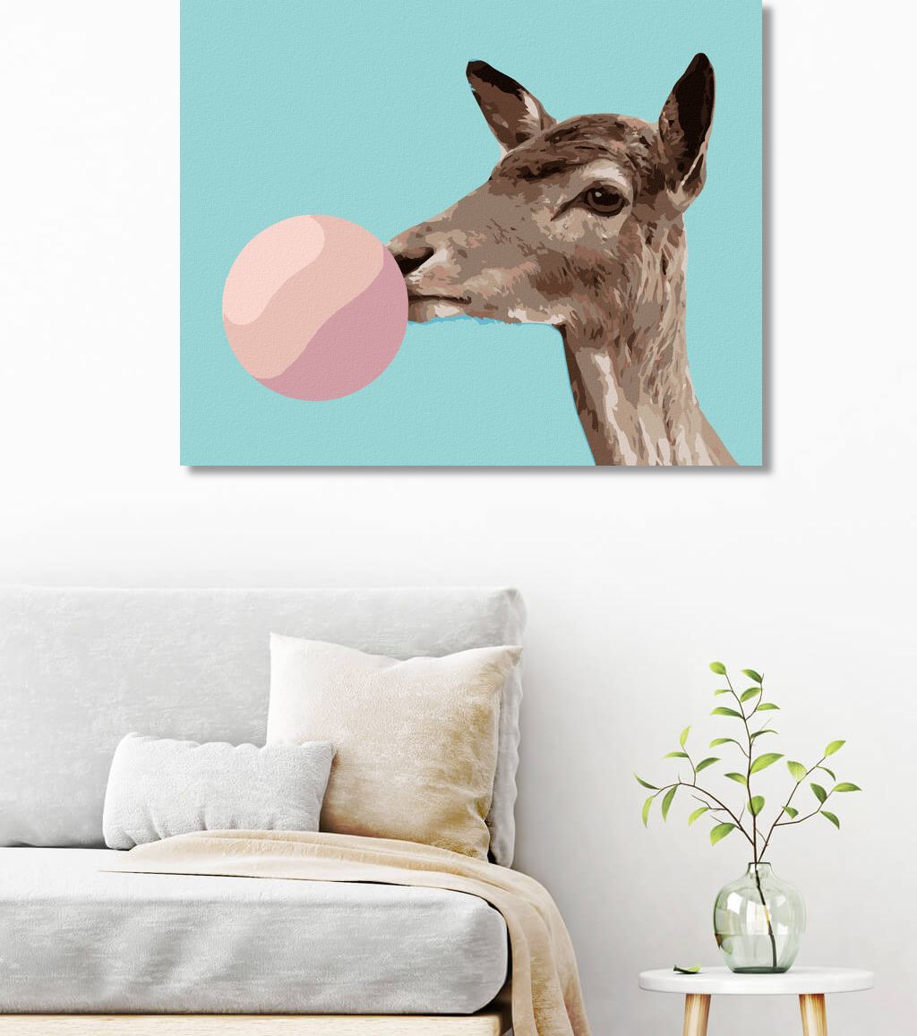 zuty Malování podle čísel - SRNA A BUBLINA - Rozměr: 40x50 cm, Rámování: Varianta: vypnuté plátno na rám - obrázek 10