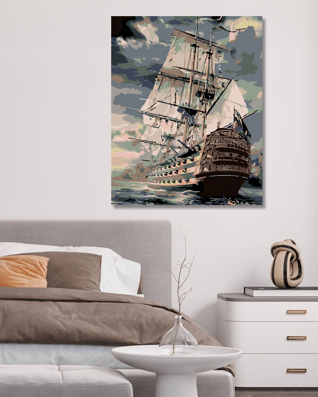 zuty Malování podle čísel - LOĎ - Rozměr: 40x50 cm, Rámování: Varianta: bez rámu a bez vypnutí plátna - obrázek 9