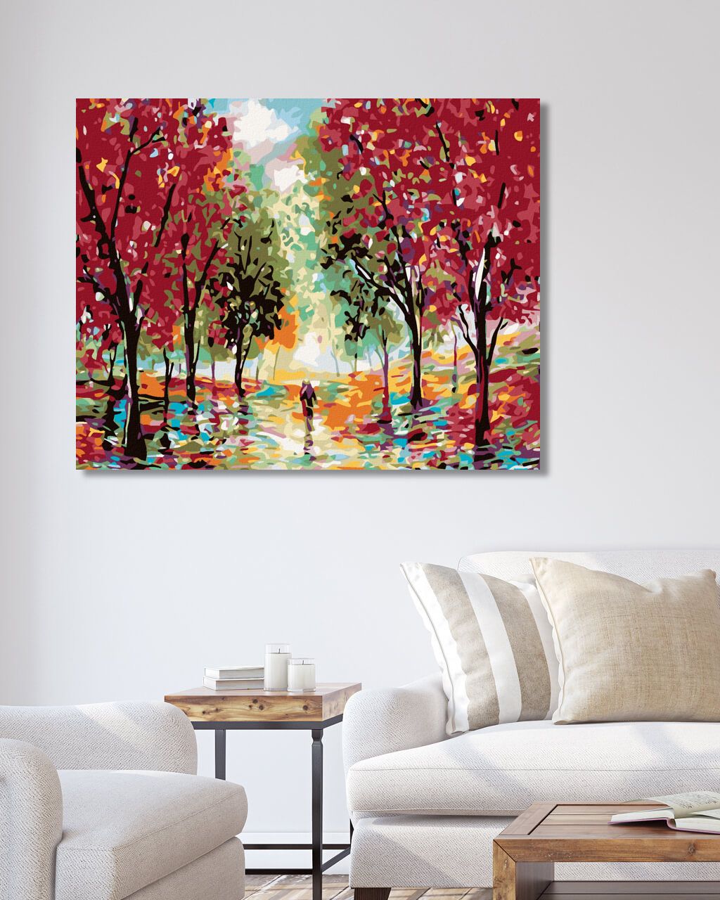 zuty Malování podle čísel - ČERVENÝ LES - Rozměr: 40x50 cm, Rámování: Varianta: bez rámu a bez vypnutí plátna - obrázek 16