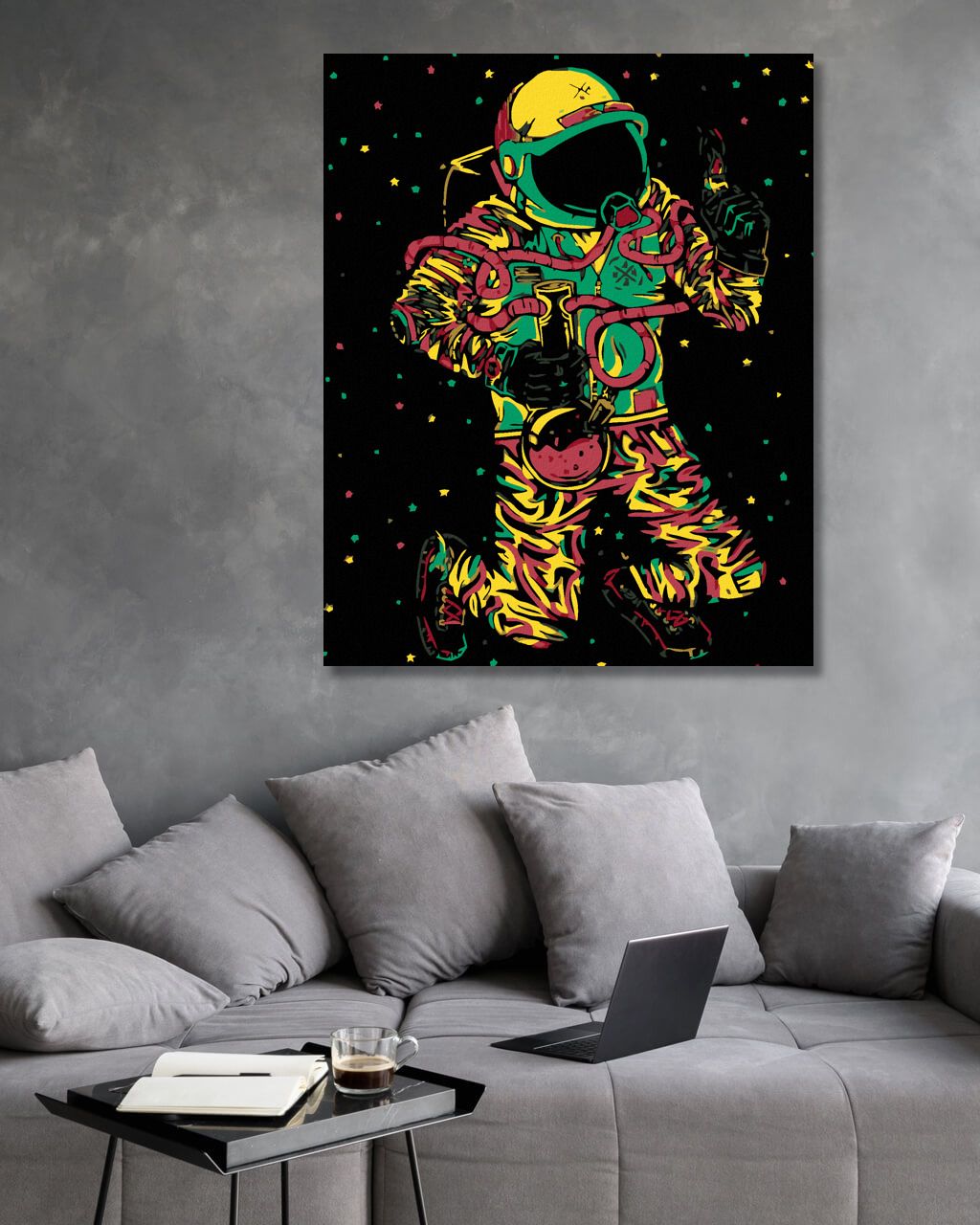 zuty Malování podle čísel - CESTA KE HVĚZDÁM - Rozměr: 40x50 cm, Rámování: Varianta: vypnuté plátno na rám - obrázek 3