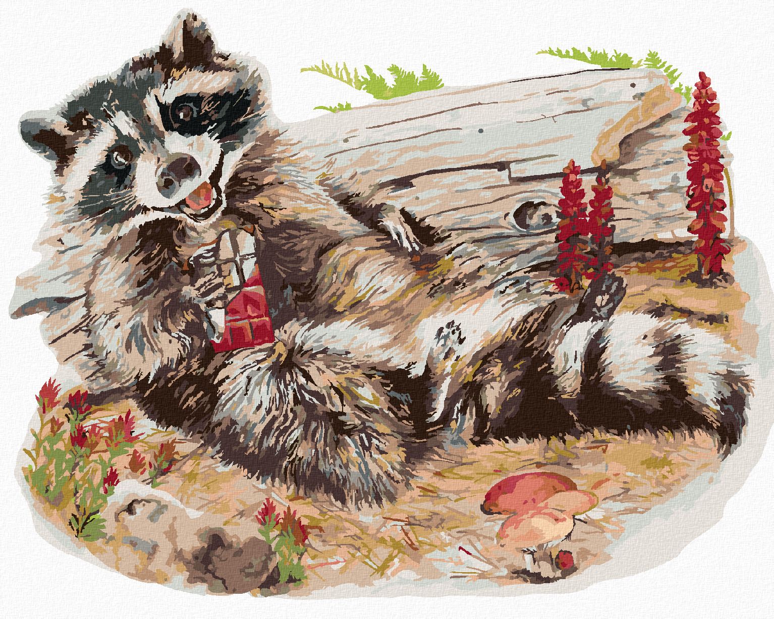 zuty Malování podle čísel - MÝVAL S ČOKOLÁDOU (HOLLY SIMENTAL) - Rozměr: 40x50 cm, Rámování: Varianta: bez rámu a bez vypnutí plátna - obrázek 1