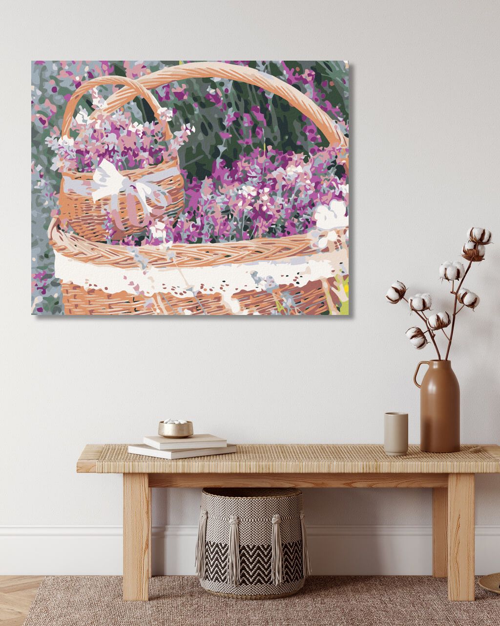 zuty Malování podle čísel - LEVANDULOVÝ KOŠÍK - Rozměr: 40x50 cm, Rámování: Varianta: bez rámu a bez vypnutí plátna - obrázek 9