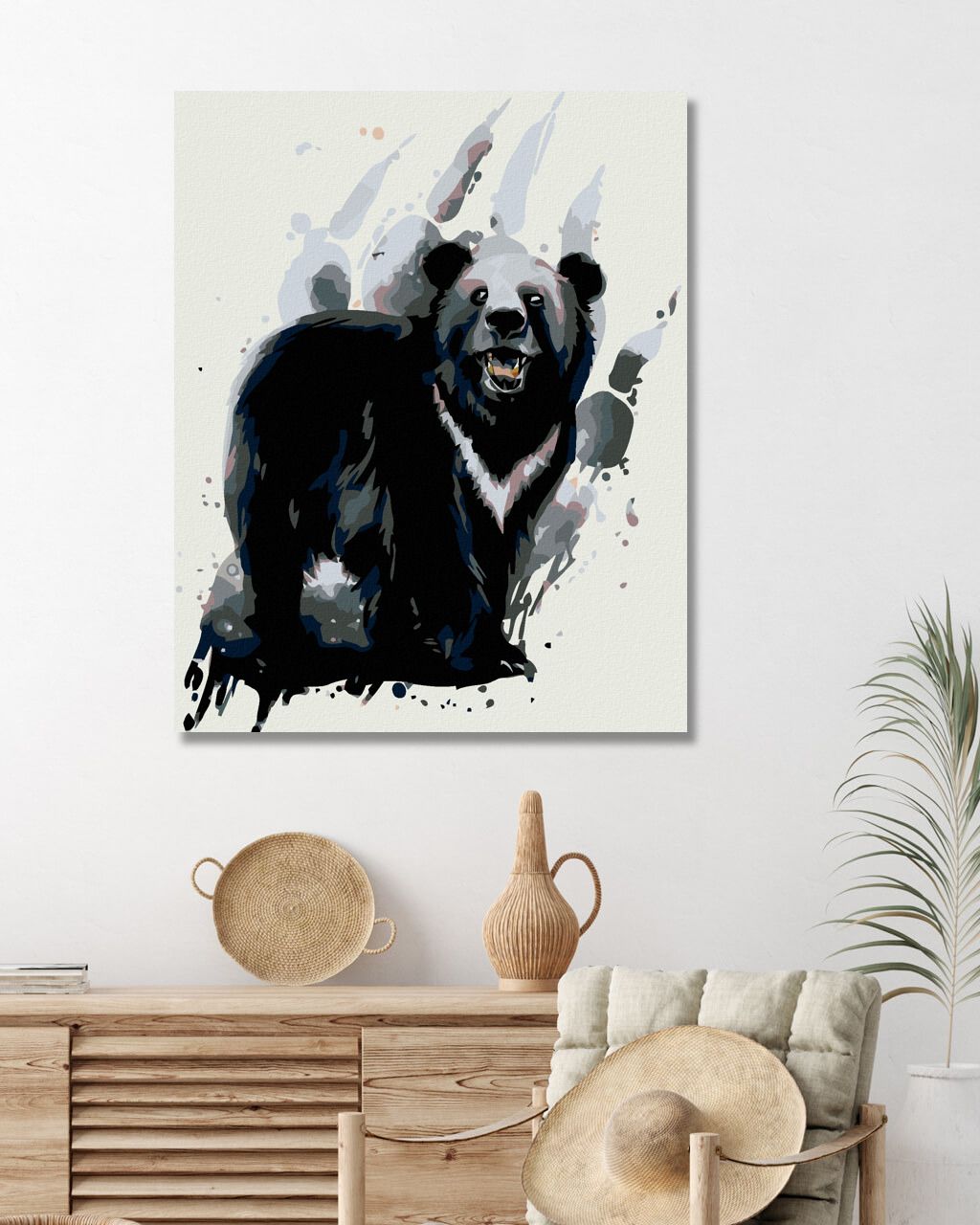 zuty Malování podle čísel - MEDVĚD BARIBAL - Rozměr: 40x50 cm, Rámování: Varianta: vypnuté plátno na rám - obrázek 9