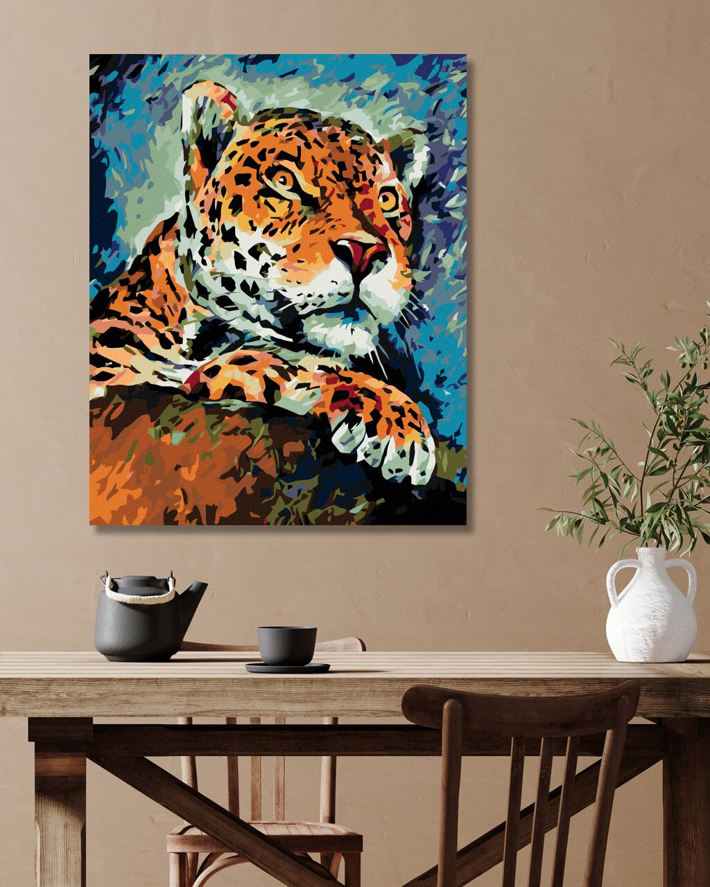 zuty Malování podle čísel - ČÍHAJÍCÍ GEPARD - Rozměr: 40x50 cm, Rámování: Varianta: vypnuté plátno na rám - obrázek 5