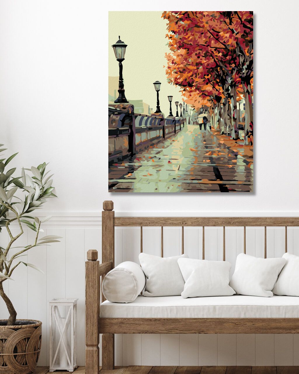 zuty Malování podle čísel - PODZIMNÍ PROCHÁZKA - Rozměr: 40x50 cm, Rámování: Varianta: vypnuté plátno na rám - obrázek 10
