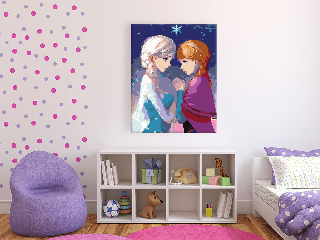 zuty Malování podle čísel - LEDOVÉ KRÁLOVSTVÍ II - Rozměr: 40x50 cm, Rámování: Varianta: bez rámu a bez vypnutí plátna - obrázek 7